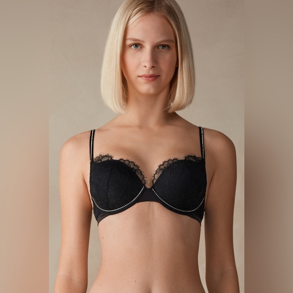 NWT Intimissimi Shine High Like Stars Elettra Super Push-up Bra 32B